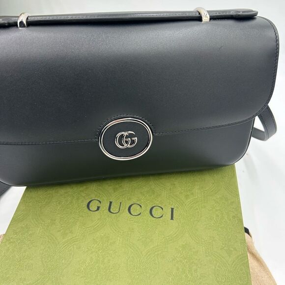 Women’s Gucci calf skin GG shoulder bag detachable shoulder strap made in Italy - Picture 11 of 16
